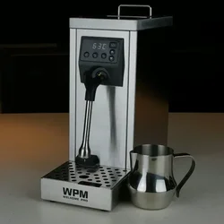 WPM  WELHOME PRO Fully Automatic Professional Milk Steamer with Temperature Setting/stainless Steel Milk Frother Machine