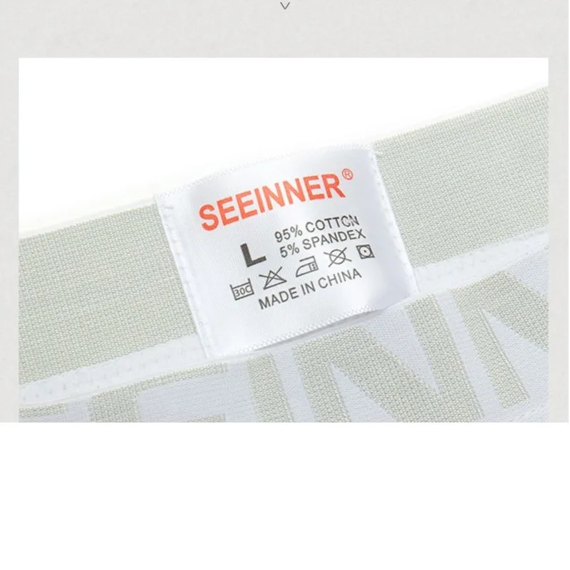 Homens seeinner roupa interior de algodão boxer shorts u convexo bolsa macia confortável cuecas xxl preto branco cinza ropa interior suave