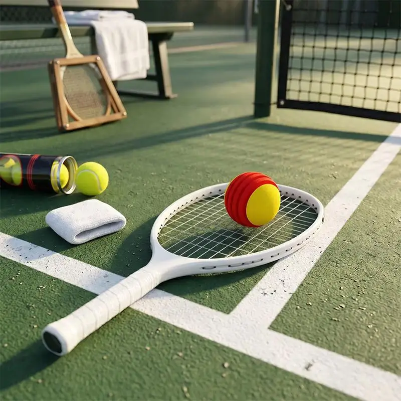 New Pickleball Training Foam Balls 1/3/5Pcs Quiet Low-Impact Sponge Goods for Family Racket Sport Gatherings view 4