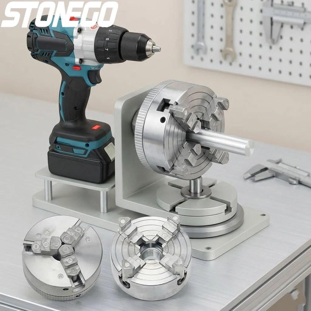 電動旋盤ドリルチャックヘビーデューティーセルフセンタリングチャック、3爪4爪m12x1mm取り付け、旋盤工具用