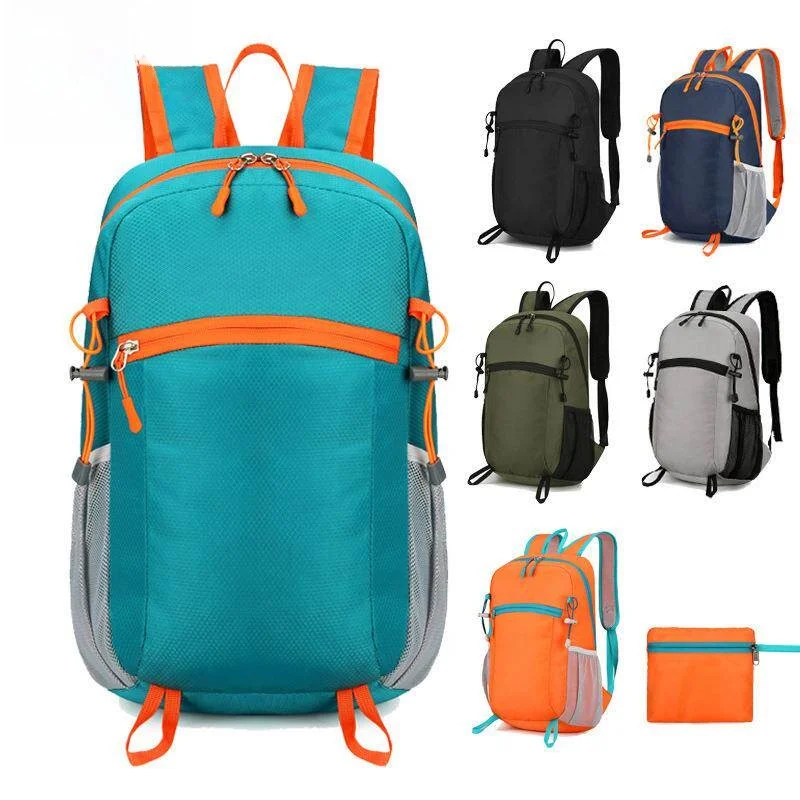 

Ultra-Light Large Capacity Portable Backpack Outdoor Foldable Skin Bag Waterproof Double Shoulder Bag Lightweight Sports Trav...