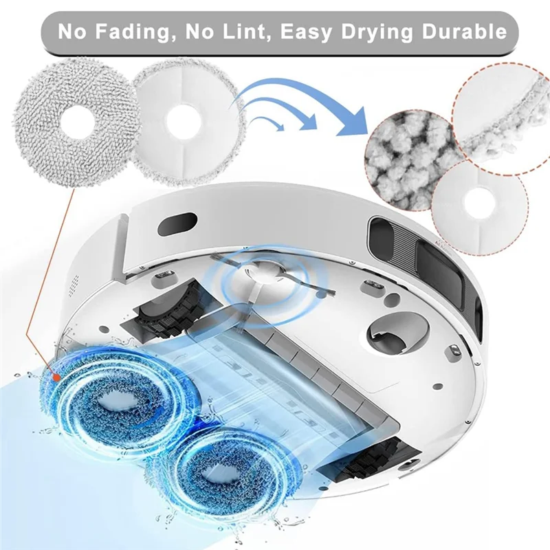 드림 L10S 울트라 / L10 울트라 메인 사이드 브러시 헤파 필터 먼지 봉투 걸레 천 로봇 진공 청소기 부품 액세서리