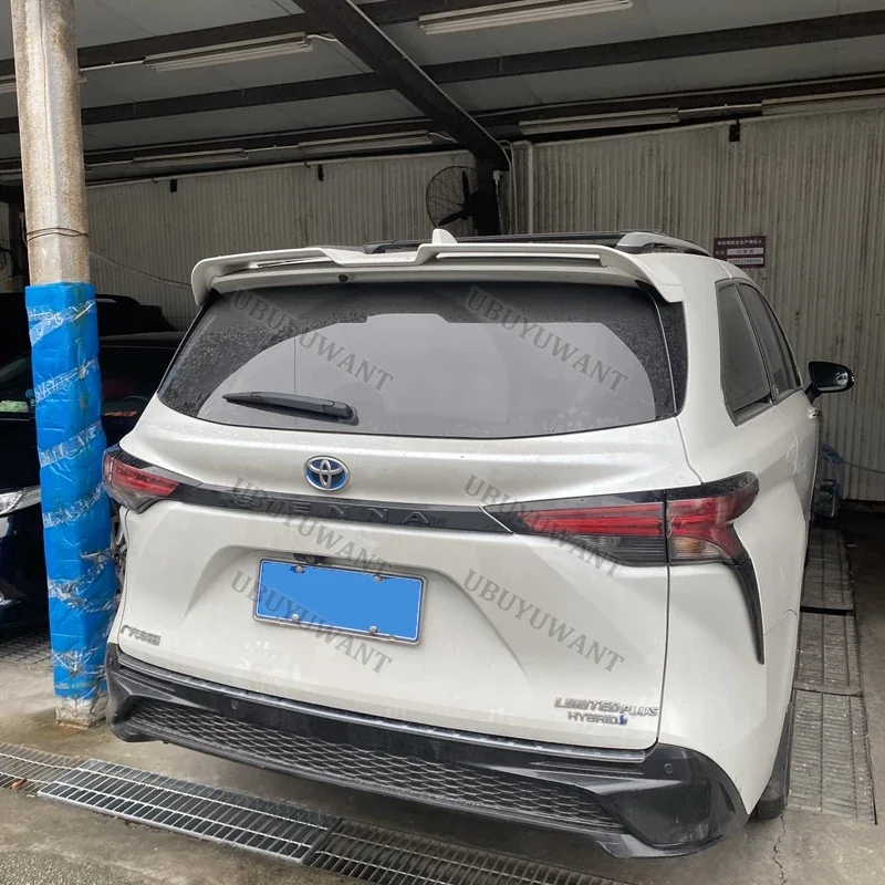 

For Toyota Sienna 2020 2021-2024 Sport Spoiler Rear Car Accessories Car Free Perforated Top Center Wing Trunk Spoiler Top Wing