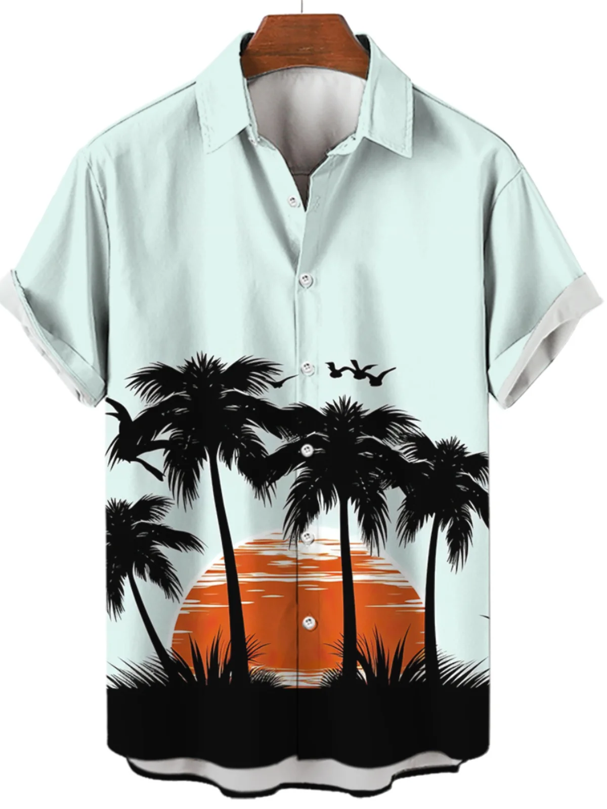 

Beach Casual Lapel ort Sve Men's irt Summer Slim Fit Youth ular Sle ort Sve Casual Collar Beachwear