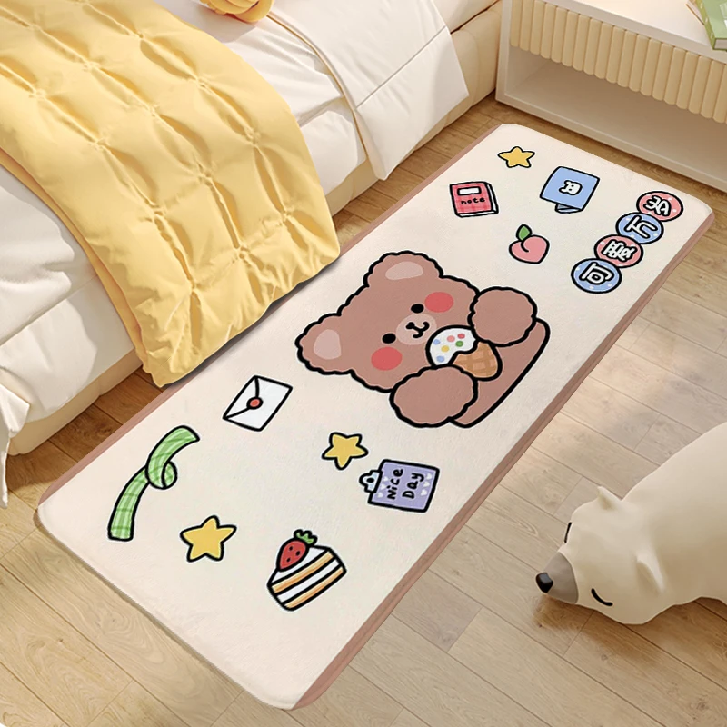 

Digital Print Children's Bedroom Carpet Cute Kids Room Livingroom Rug Doormat Entrance Door Foot Mat Modern Home Decoration