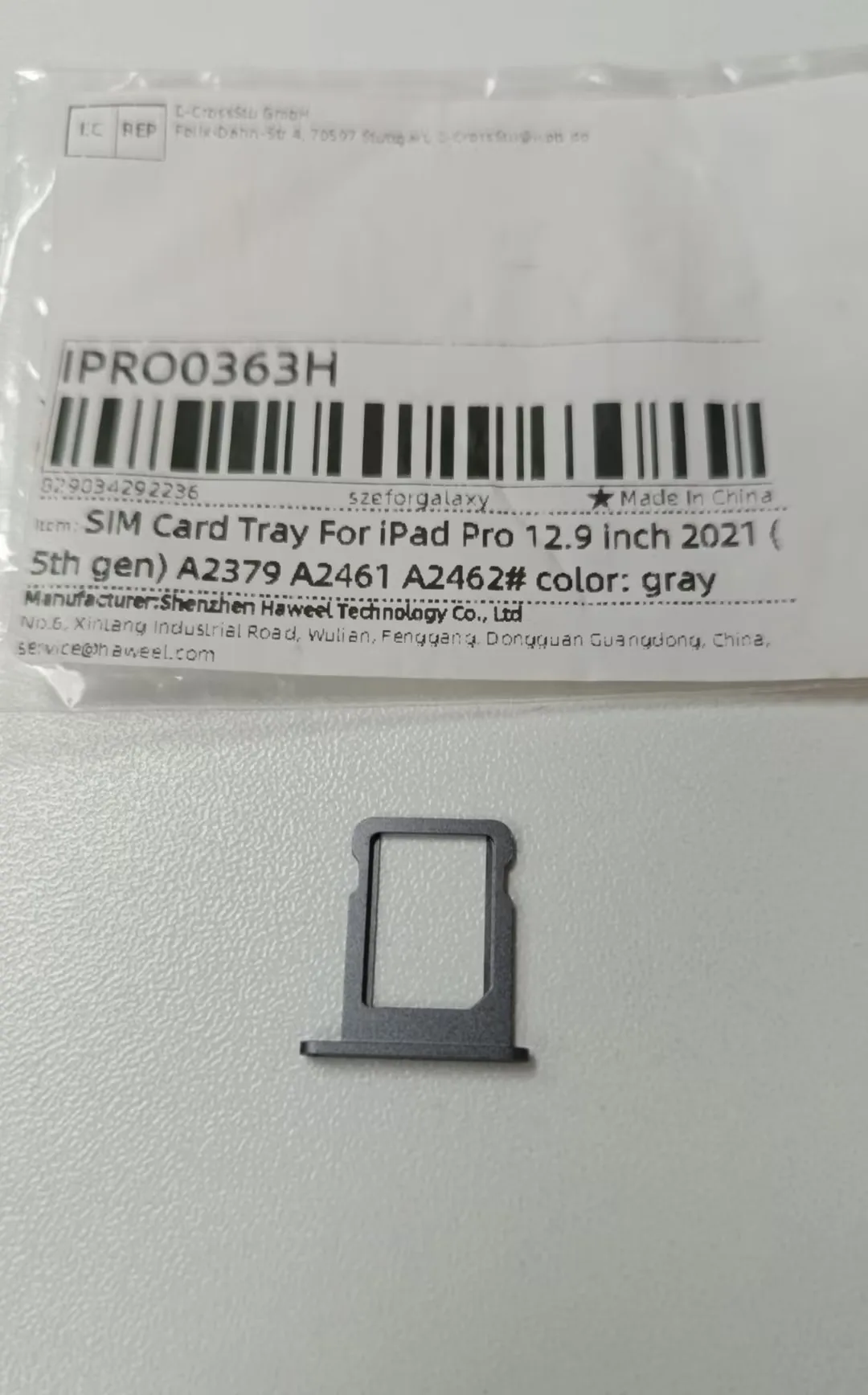 SIM Card Tray For iPad Pro 12.9 inch 2021 (5th Gen) A2379 A2461 A2462 image 4