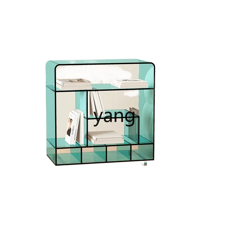 

CX Multi-Layer Bookshelf Living Room Small Table Color Transparent Acrylic Storage Cabinet