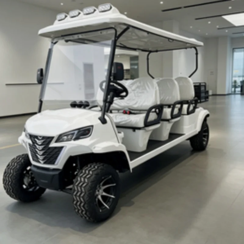 

2026 Off-Road Golf Cart Cheap Price Customized 60/72V 4000/5000/7000W Electric Golf Cart Bumper 10-Inch Road Tires (Steel Rims)