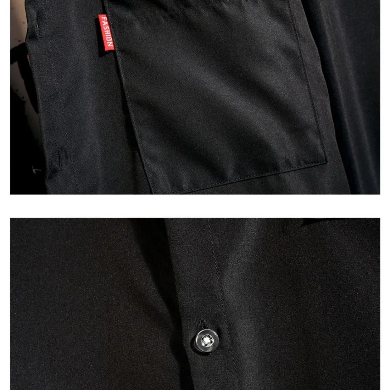 Luźna koszula z długim rękawem w jednolitym kolorze, styl Hong Kong, modna odzież wierzchnia, kurtka męska, nowość na lato.