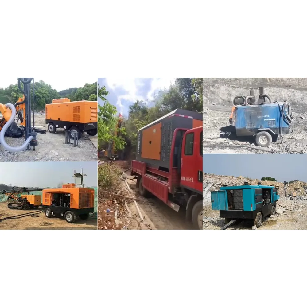 أفضل جودة آلة ضاغط حفر تعدين الخشب 220hp 18bar ضاغط هواء لولبي دوار للديزل للبيع