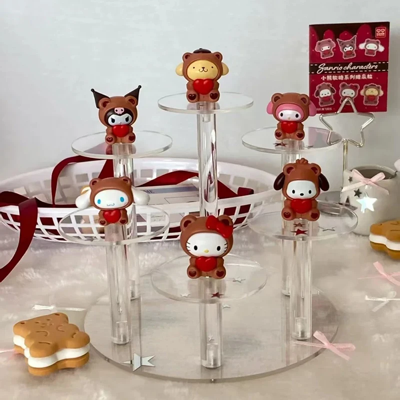 

Genuine Cartoon Gummy Bear Series Figure Hello Kitty Surprise Blind Bag Cute Cartoon Doll Ornament Toy