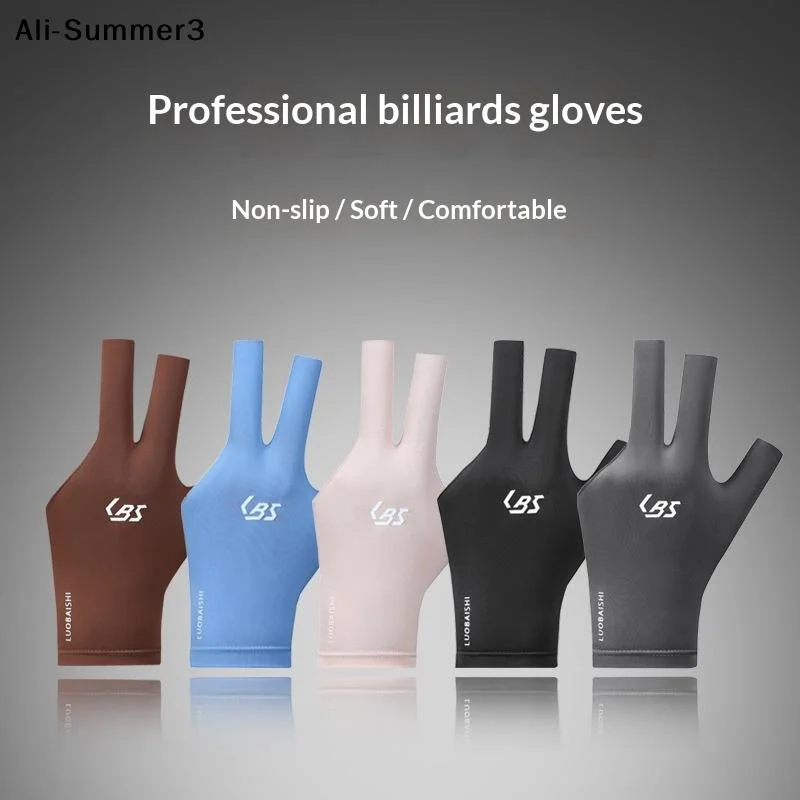 【AZ6】1PC Left Right Hand Billiard Gloves Open Three Finger Non-Slip Wear Resistant Snooker Pool Gloves Billiard Training Glove