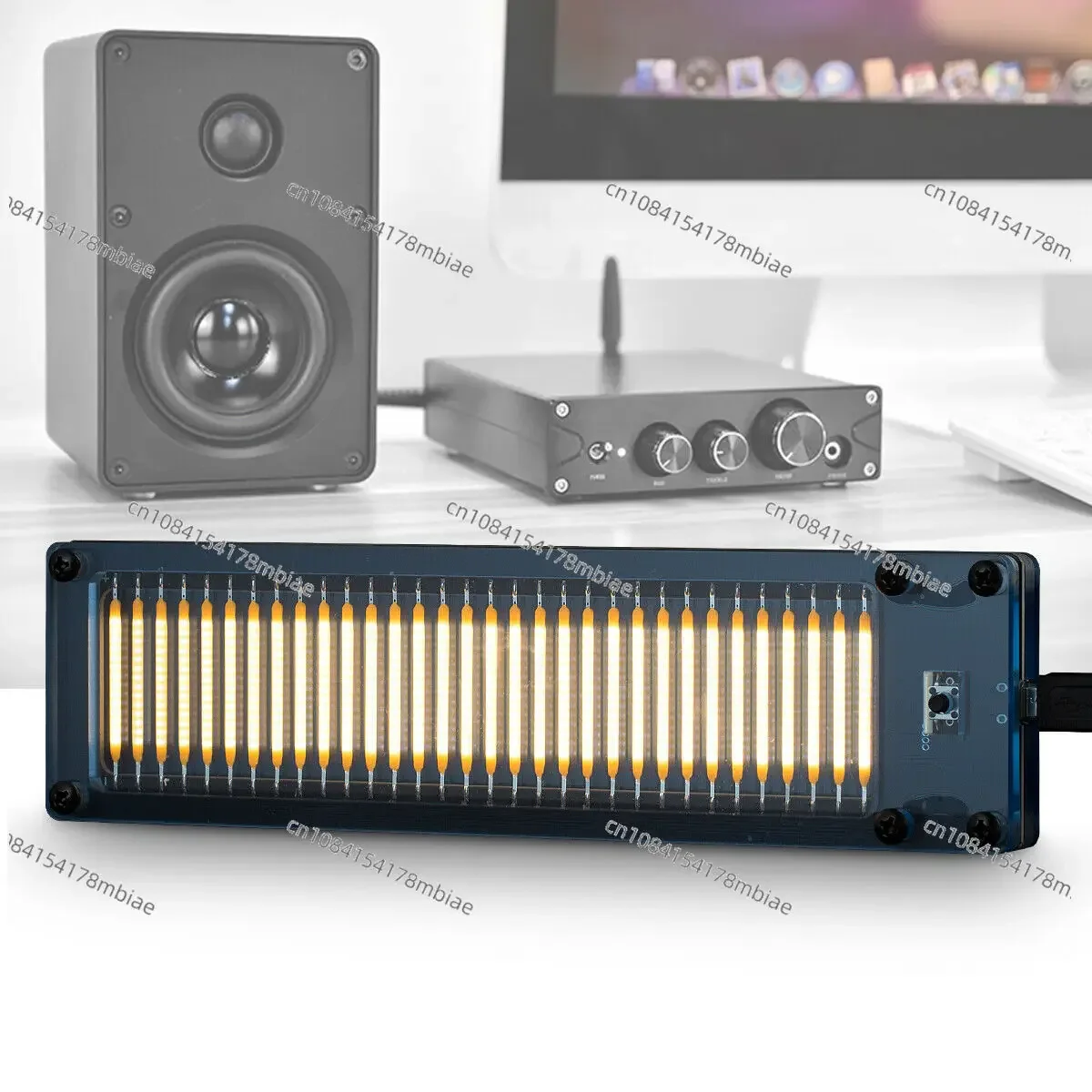 32-bit Microphone Voice Control Music Level Light LED Display Car USB Audio Rhythm Light Home Audio Spectrum