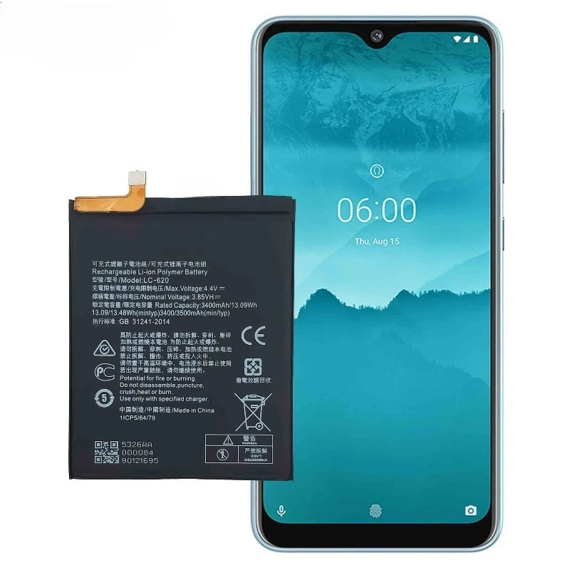 بطارية جديدة عالية الجودة قابلة للاستبدال 3.85 فولت 3500 مللي أمبير LC-620 لهاتف Nokia 6.2 7.2 TA-1198 TA-1200 TA-1196