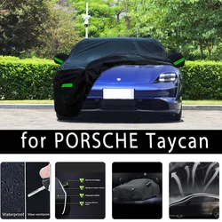 For PORSCHE Taycan  Outdoor Protection Full Car Covers Snow Cover Sunshade Waterproof Dustproof Exterior Car accessories