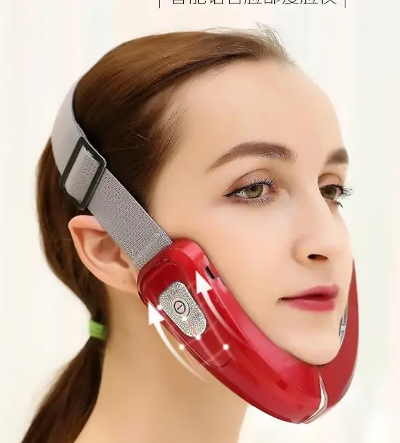 Instrument amincissant pour le visage, Vibration à Micro-courant, masseur du visage au Double menton, petit outil amincissant pour le visage en V