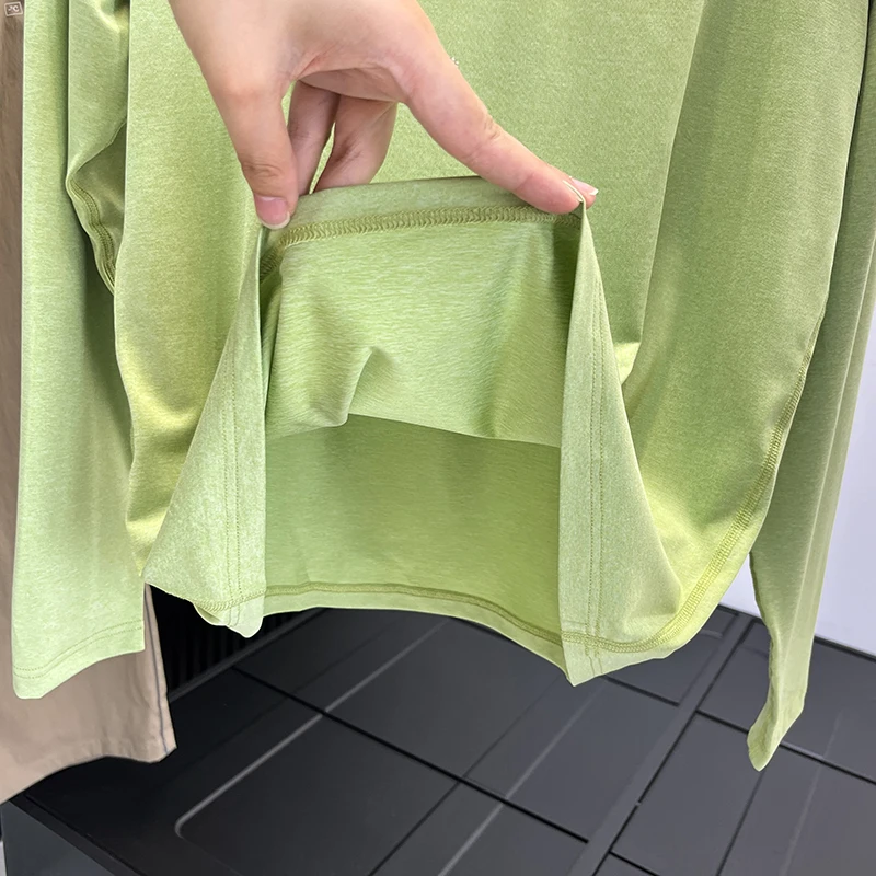 Lightweight Breathable Qui-Dry Cool Loose oulder-Length Sve Long-Sve T-irt for Men And Women Couples Design Moist...