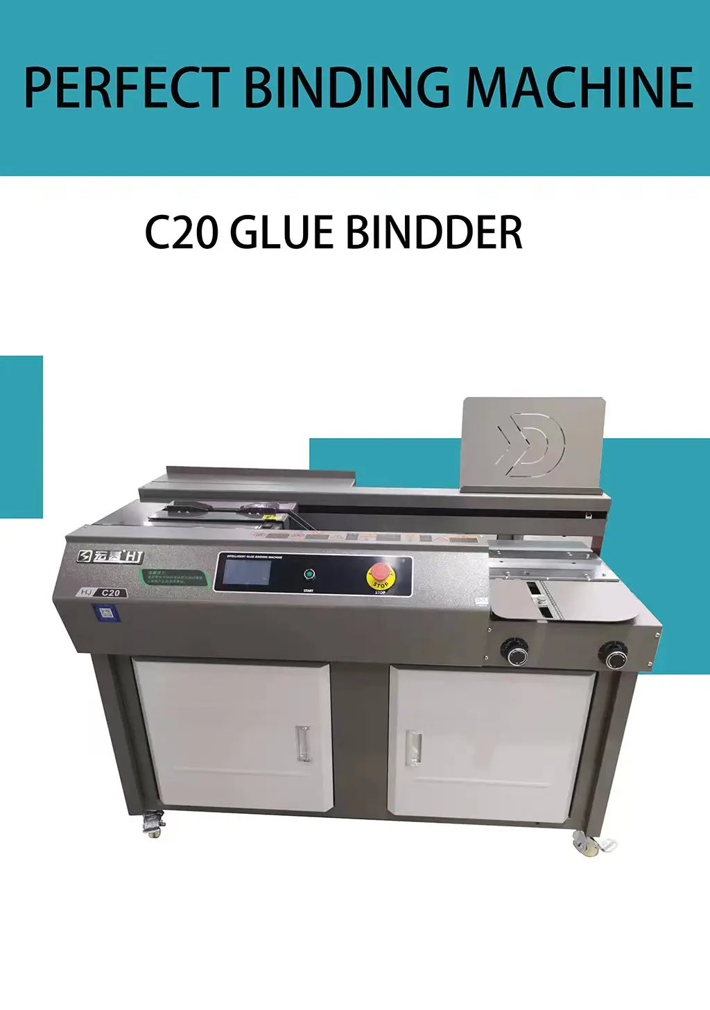 Low Cost Glue Binder Cheap Price Good Quality A4 Glue Binding Machine C20