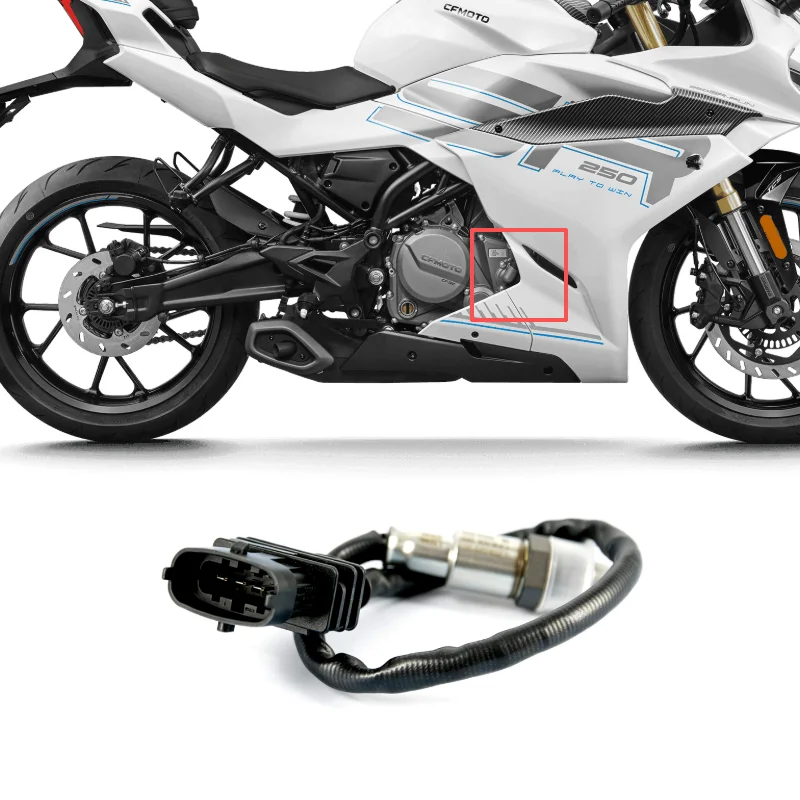 For CFMOTO 250SR 250SR-FUN Oxygen Sensor SR250 CF250SR-FUN CF250-6 CF250 O2 Sensor Motorcycle Accessories Original Parts