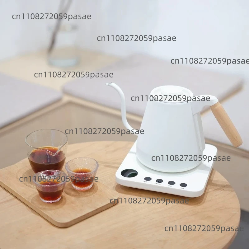 

800ml Electric Hand Punch Gooseneck Coffee Pot Home Electric Kettle Office 304 Stainless Steel Teapot Temperature Control Kettle