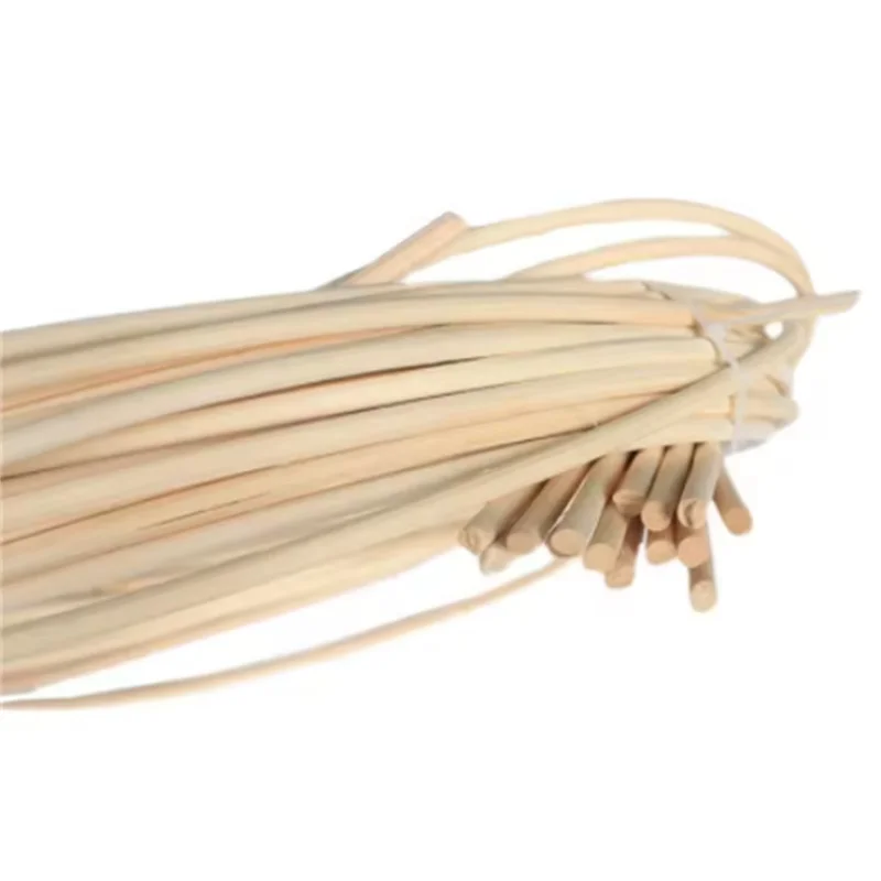 500g 2-12mm Diameter Natural Real Indonesian Rattan Raw Materials Round Cane Core For Chair Basket Furniture Weaving Repairing