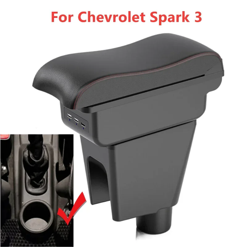 

Armrest Box For Chevrolet Spark 3 For Chevrolet Spark III Aveo T200 Car Console Storage Box Decoration Accessories Interior Part