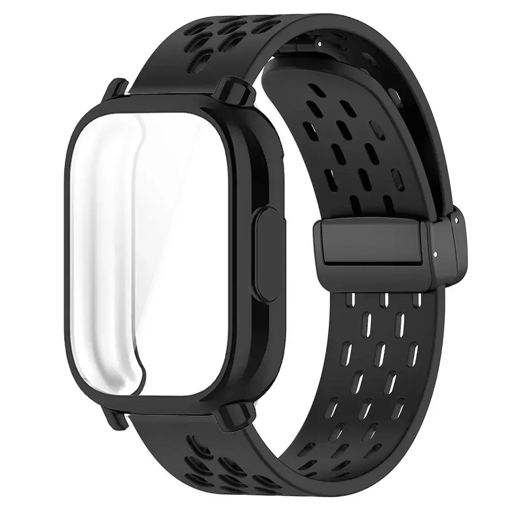 Чехол + ремешок для Redmi Watch 5, спортивный силиконовый ремешок и защитный чехол с полным покрытием для Redmi Watch 5Lite, дышащий ремешок