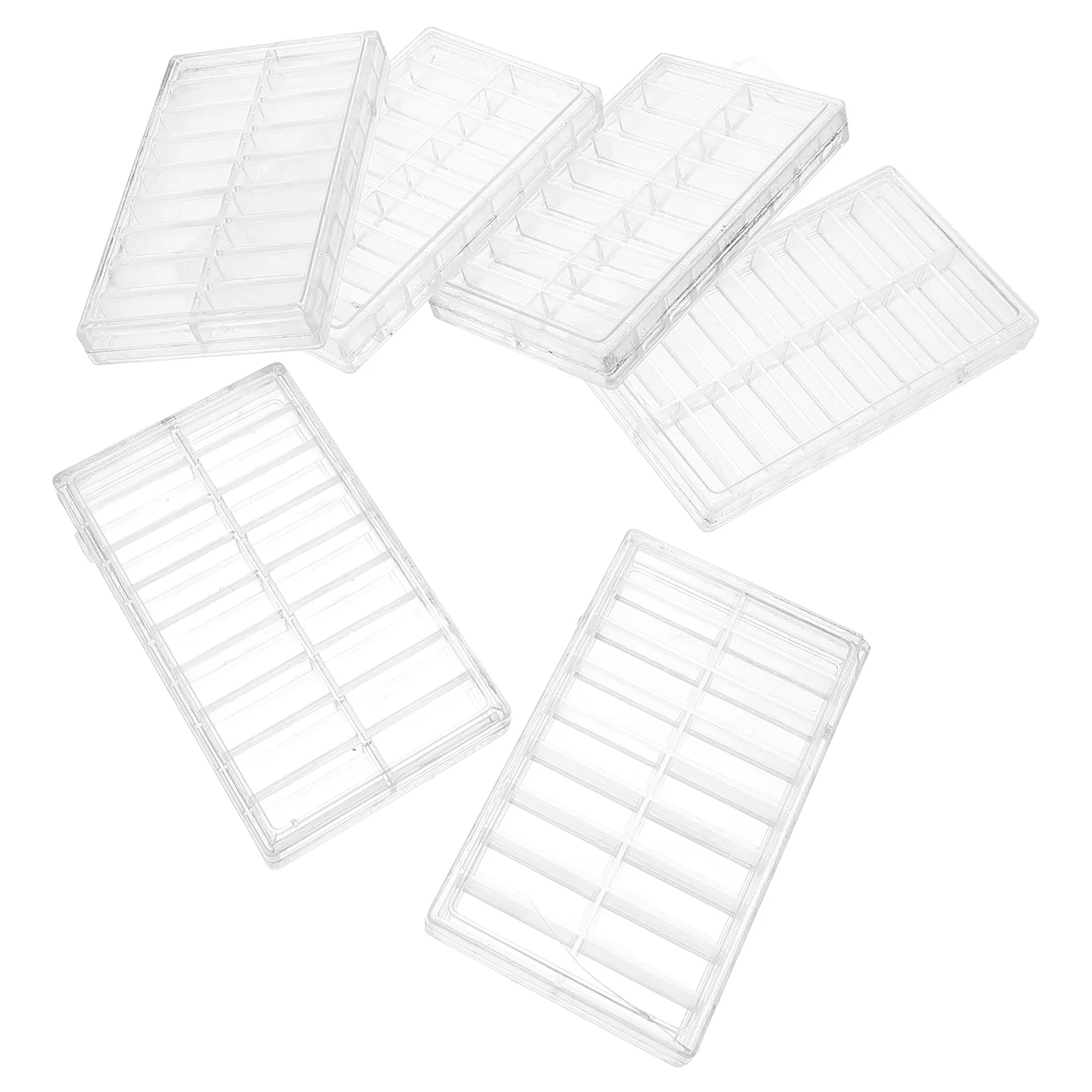 

6pcs Watch Accessory Box Storage Boxes Screw Bolt Organizer Small Parts Container Plastic Toolbox Compact Design
