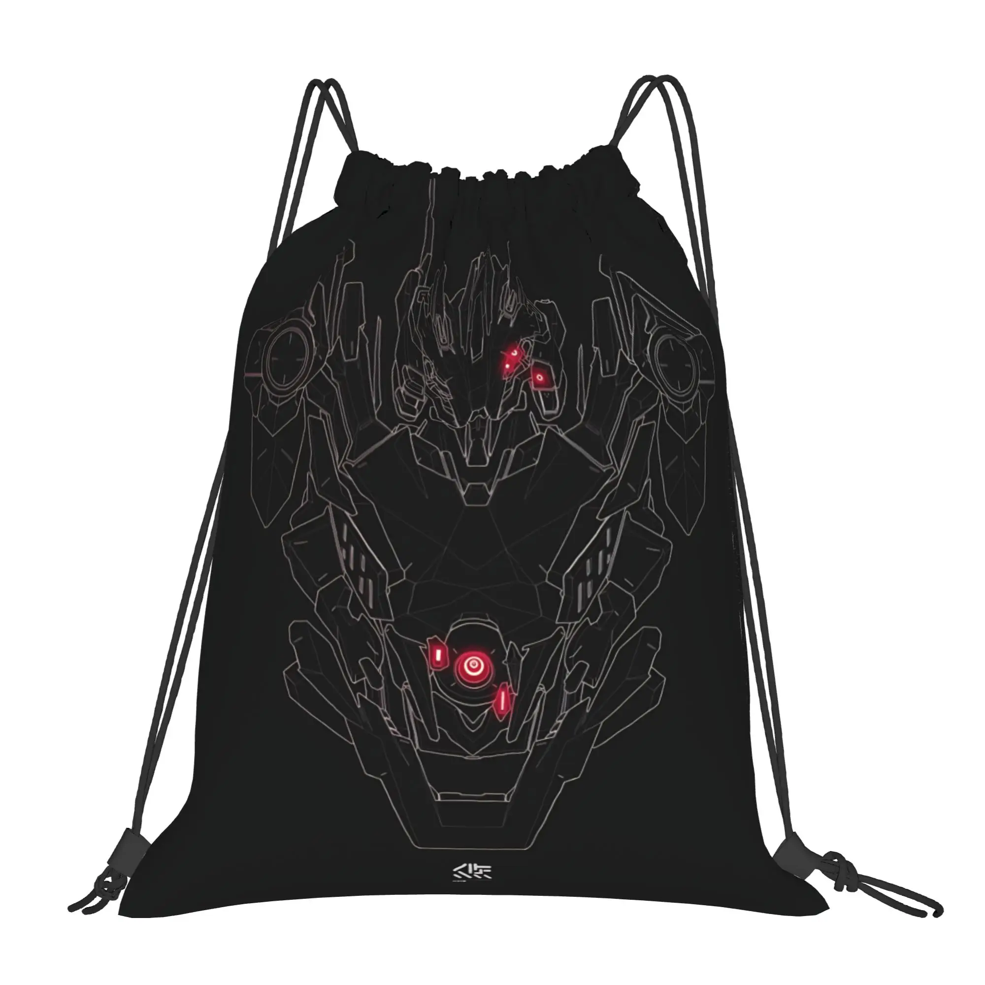 sports Pouch Armored Core robot  Portable Sports Drawstring Bags Riding Backpack Gym Shoes Storage Backpacks