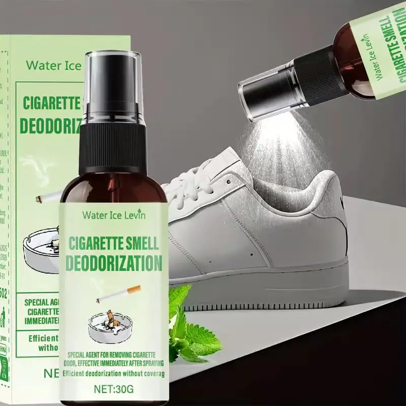 بخاخ مزيل العرق برائحة السجائر المائية آيس ليفين مع الليمون والنعناع واللافندر، معطر هواء قوي يزيل الرائحة