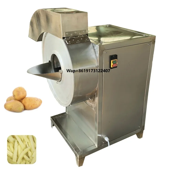 High Quality Automatic 304 Stainless Steel French Fries Cutter Carrot Potato Finger Chips Cutting Machine for Restaurant