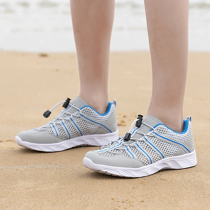 Männer Frauen Strand Aqua Wasser Schuhe Canyoning Outdoor Waten Upstream Creek Fluss Tracing Schuhe Amphibien Camping Entwässerung Löcher – Detail 19