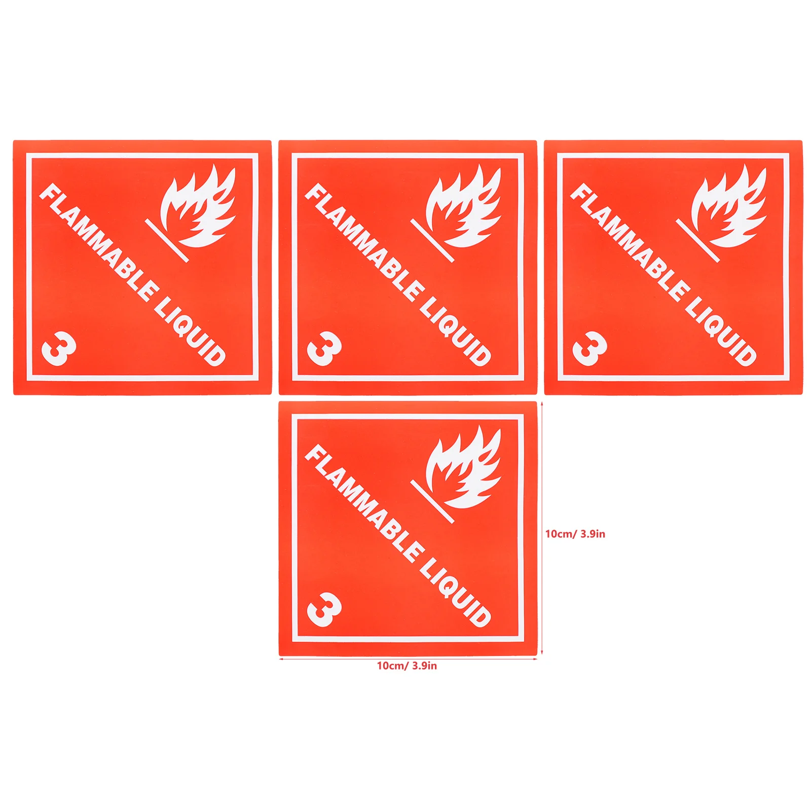 20 Pcs Warning Label Liquid Symbol Decal Sticker Stickers Nail Sign Copper Plate Shipping Caution