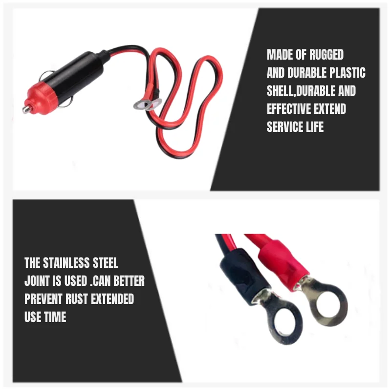 1 PCS 12V do 220V 50CM Przewód do zapalniczki samochodowej Adapter kabla Wtyczka Przetwornica Przenośny zasilacz Akcesoria samochodowe