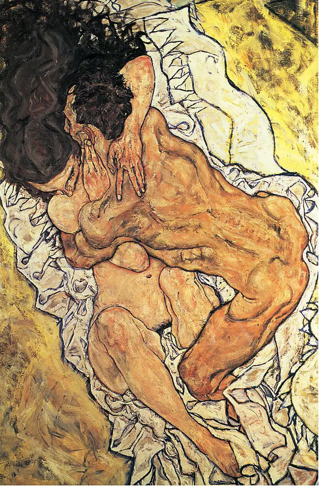 

Embrace Lovers II Artist Egon Schiele Giclee Art Poster Print