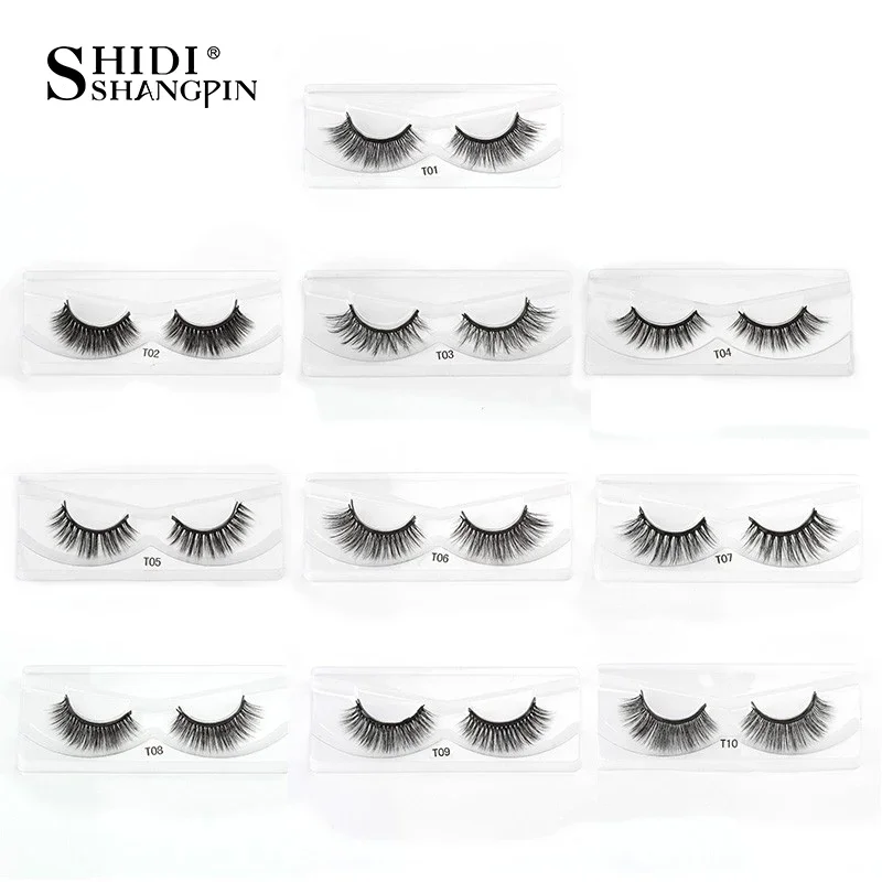 Hot 1/2/3/4 Pairs Magnetic Eyelashes Set Fluffy False Eyelash Soft Faux Cils Waterproof Liquid Eyeliner Tweezer Makeup Kit Tool