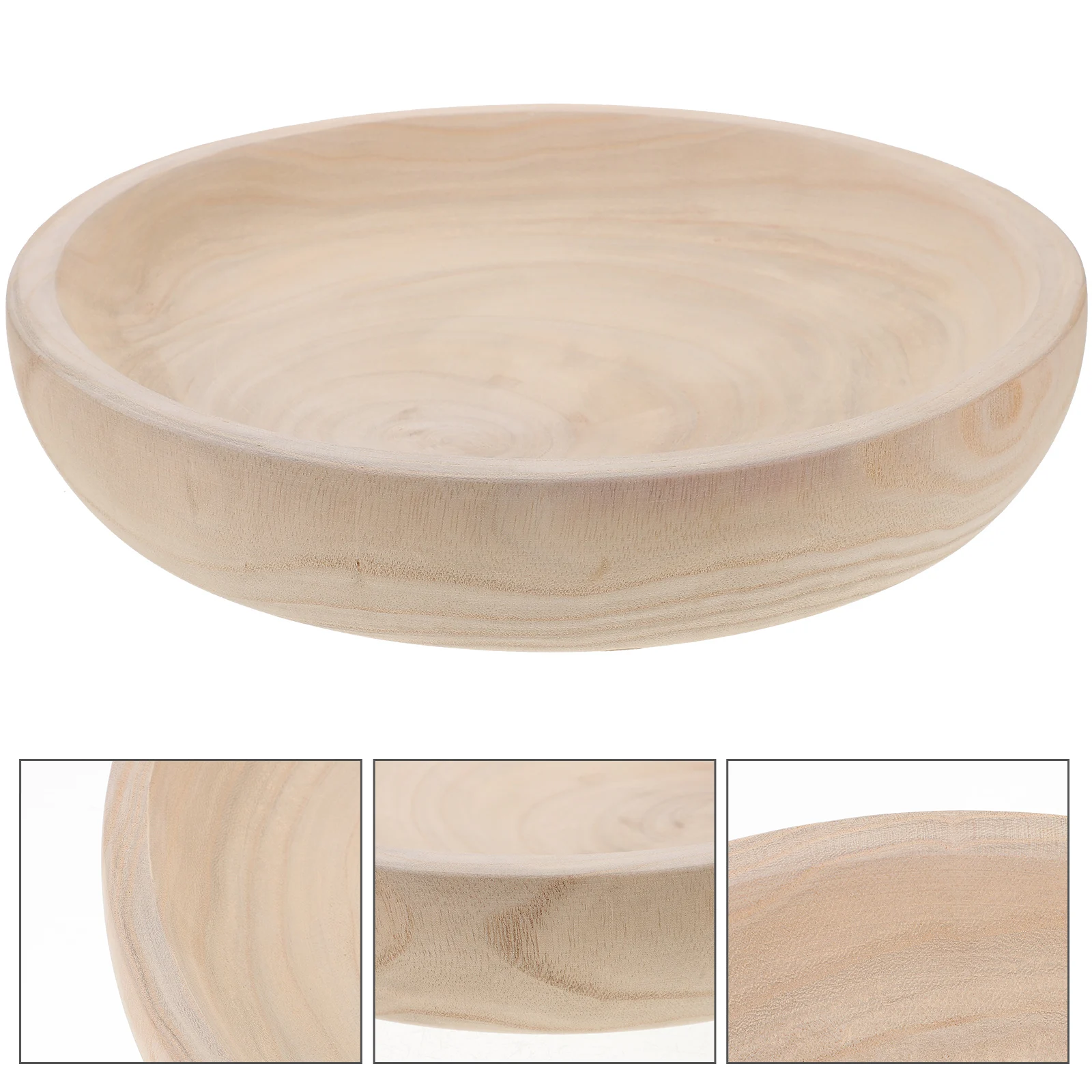 

Vintage Wooden Jewelry Display Tray Round Trinket Tray Organizer For Earrings Bracelets Necklaces Wood Bead Holder