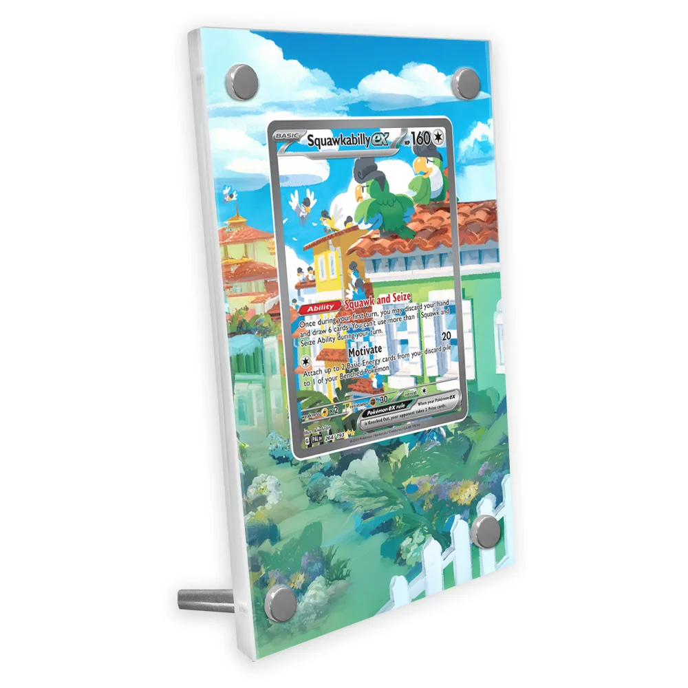 

Pokemon Ptcg Sv2 Sar Squawkabilly Extended Artwork Protective Card Display Case Game Collection Card Acrylic Display Case Gift