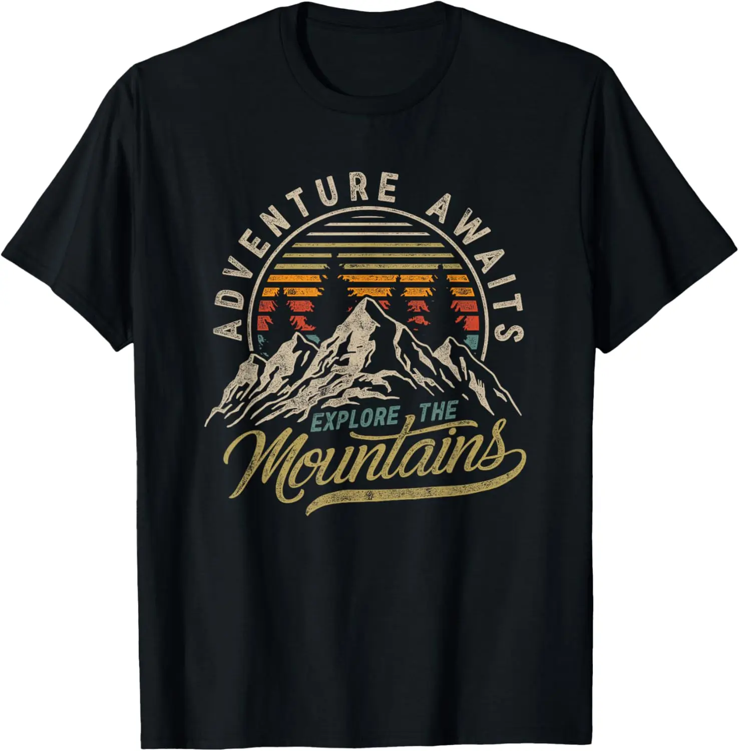 Outdoor Adventure Retro Vintage Camping Hiking Mountain T-Shirt