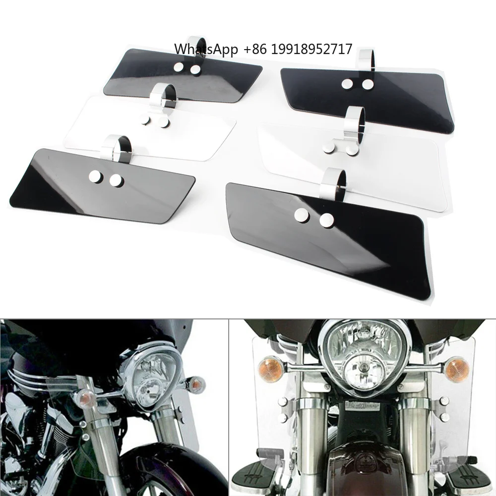 Motorbike Clear Fork Deflectors Windscreen Universal For Yamaha 1999-2014 for Yamaha XV1600 Road Star Classic XV950 V-Star