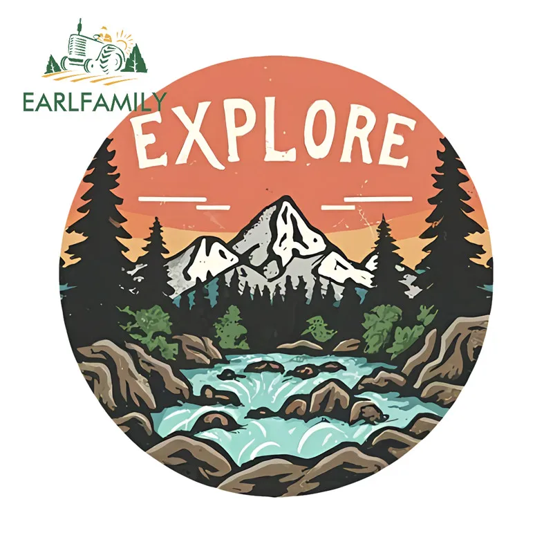 EARLFAMILY Adventure Beckons Car Stickers Creative Motorcycle Skateboard Vinyl Decals Occlusion Scratch Nice Custom Printing