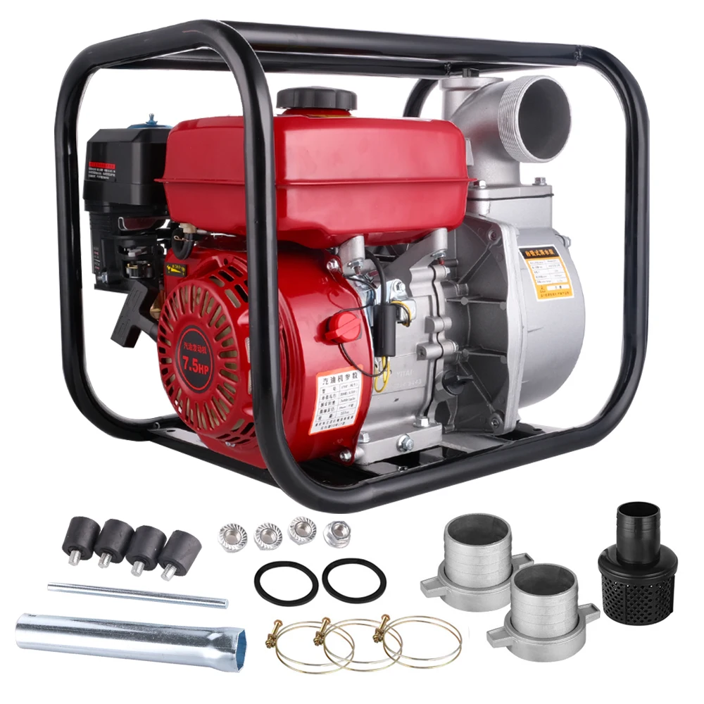 

High Pressure Pump Four Stroke High Lift Farmland Orchard Irrigation Water Pump Agricultural Engine Self-priming Pump