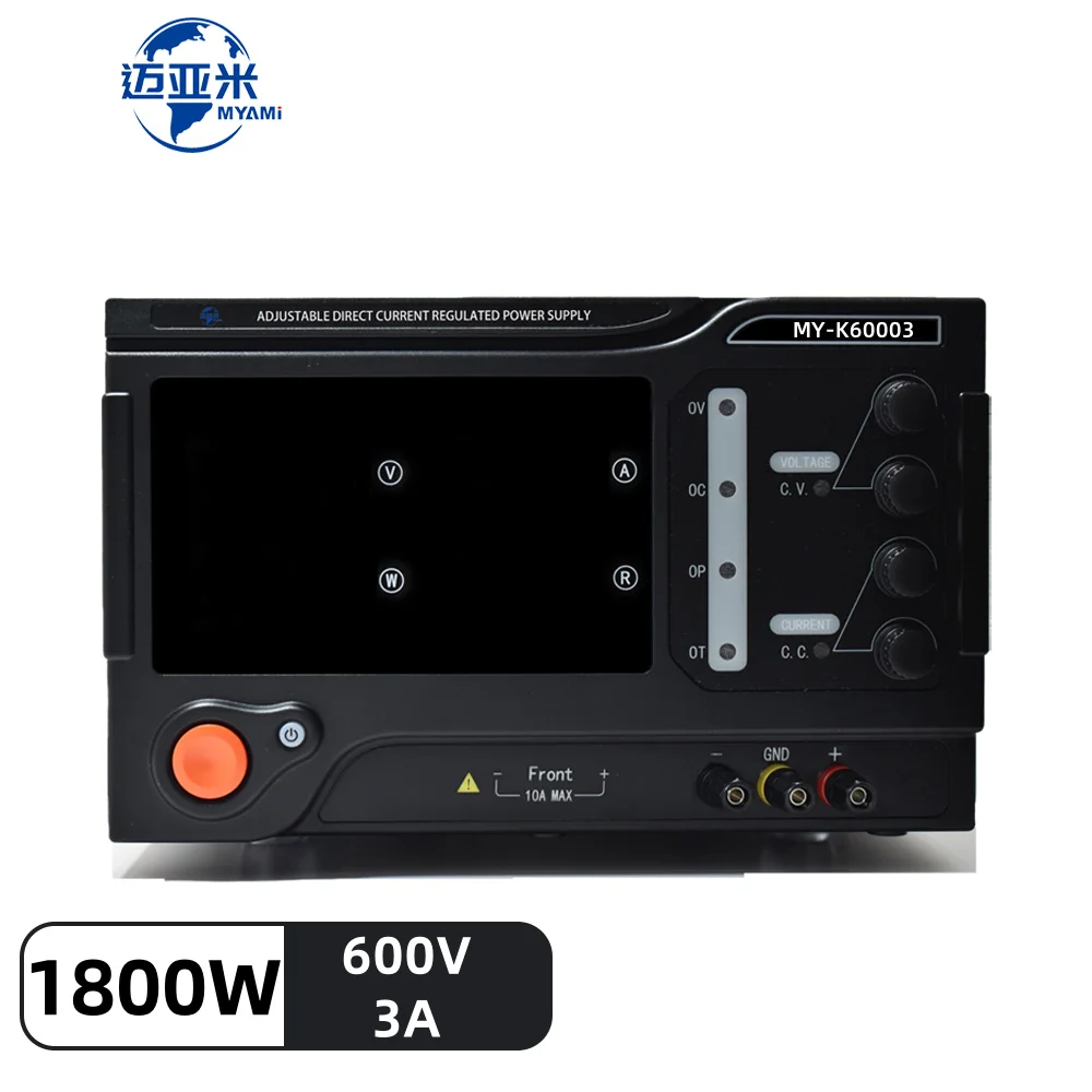 Lab Power Supply Adjustable 12V 32V 48V 64V 72V 96V 120V 240V 300V 400V 500V 600V 3A 1800W Digital Bench Power Source