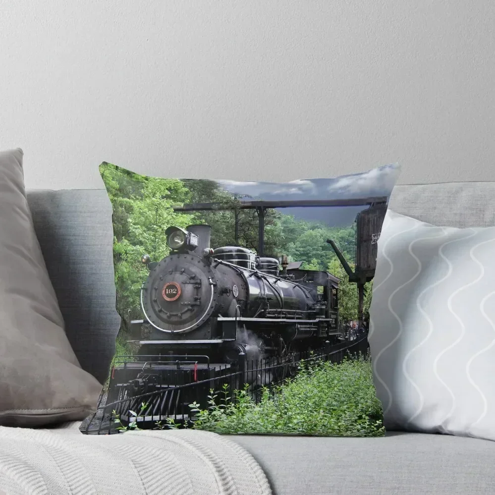 Dollywood Express Baldwin Steamer Train ..PILLOWS AND OR TOTE BAGS..PICTURES,,ECT Throw Pillow Sofa Covers pillow