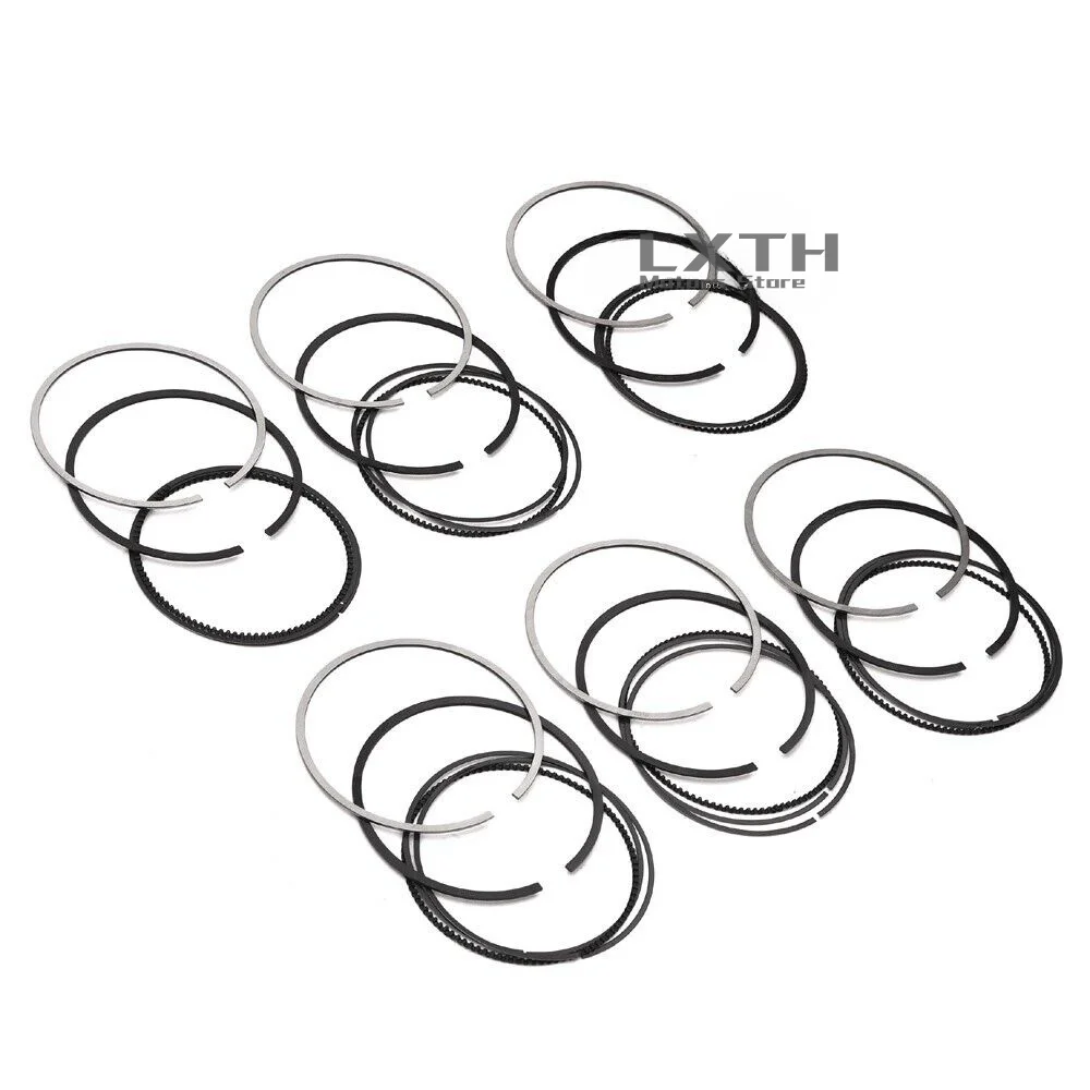 6x Piston Rings Set Mahle A9A110307502 A503RS101120N0  For Porsche 911 Carrera S Turbo 3.8 991 997 MA1 MDA