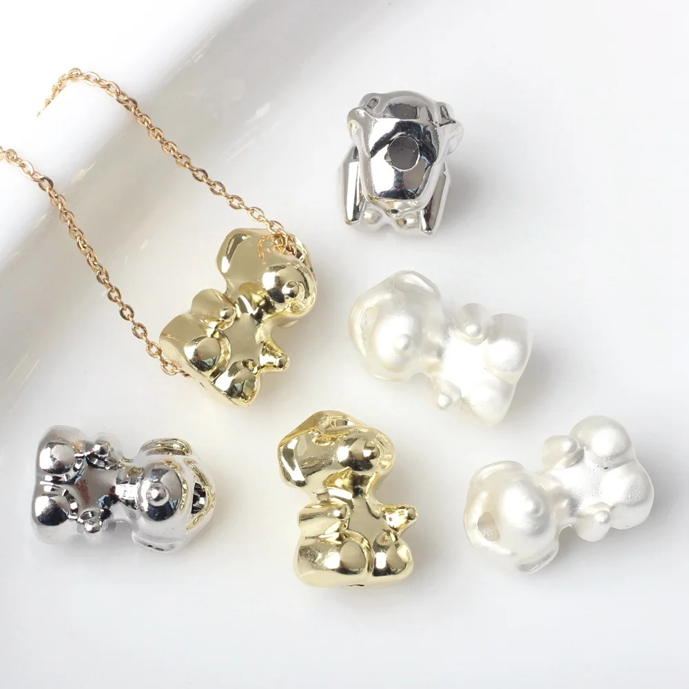 10 Pieces/bag Simplicity Alloy Puppy Loose Bead DIY Bracelet Necklace Earrings Accessories