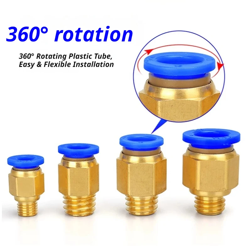 Quick Drill Bit Water/Air Pipe Connector for U-Drill Accessories, M10/M12/M16 Thread (M10×1), CNC Lathe Internal Coolant Adapter