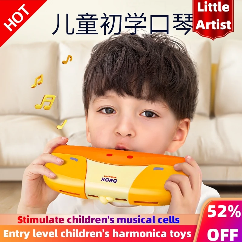 16-Hole Harmonica harmonica organ Cartoon Painted Toy Musical Instrument Play Kids Early Educational Toys for Kids gifts Toys