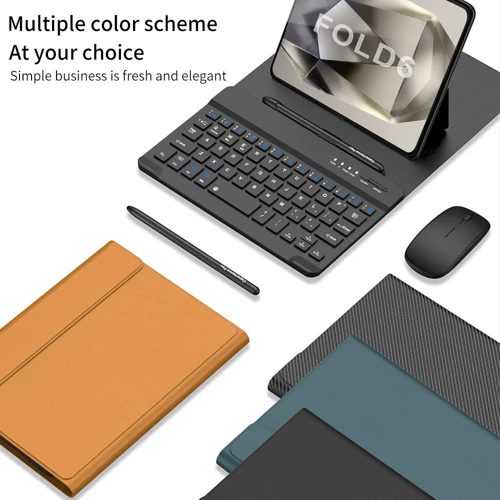 Luxury Leather Wireless Keyboard Case For Huawei Mate XT X5 X3 X2 Xs 2 Magnetic Fold Stand Cover With Mouse Stylus Pen