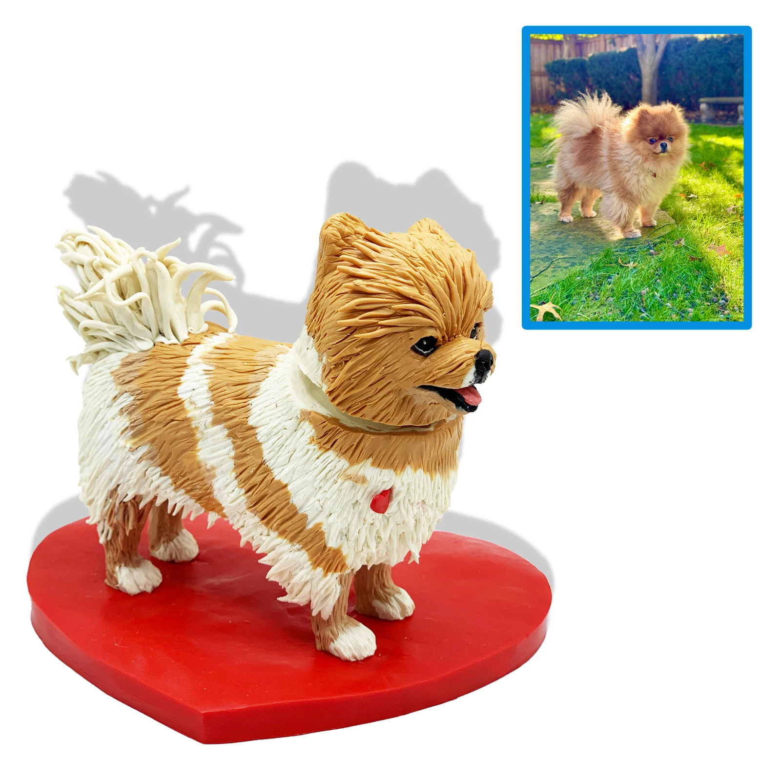 2-5 inches Custom Pet Figurine Cake Topper, Personalized Dog and Cat Wedding Decoration, Handcrafted Pet Portrait Sculpture